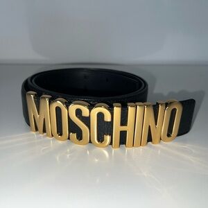 Moschino leather belt size 52